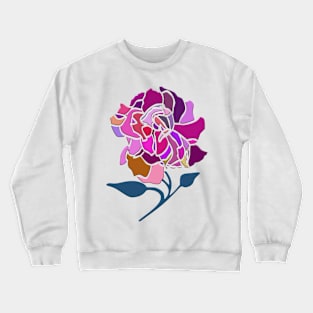 Gardenia in Stained-Glass Crewneck Sweatshirt